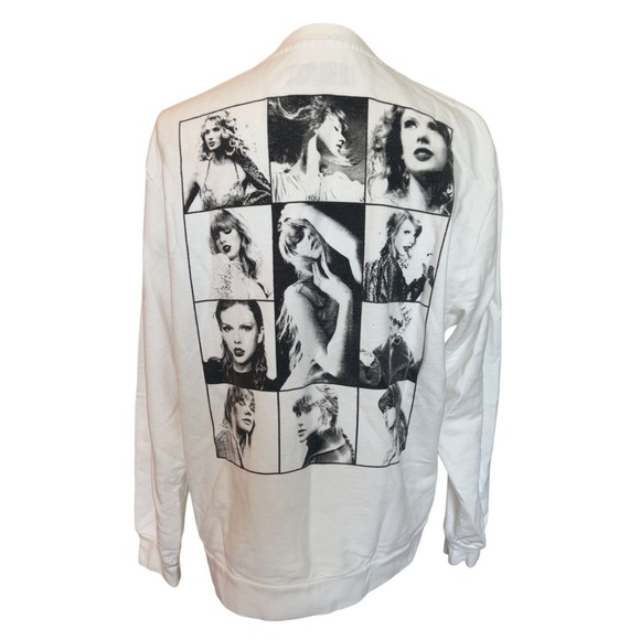 Taylor Swift Eras Tour White Sweatshirt Size Large‎ - Picture 2 of 6